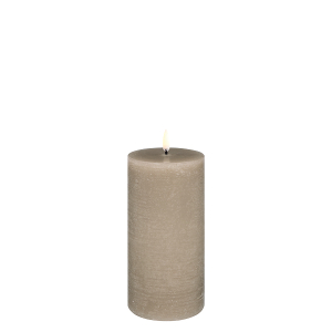 Uyuni stompkaars pillar candle sandstone 7,8 x 15,2 cm